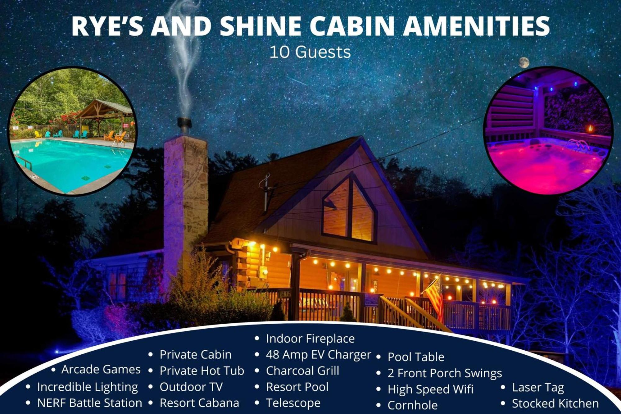 Ryes And Shine Bootlegger'S Cabin! Hot Tub* Pool* Arcade* Billiards *Ev * Pet Friendly Севьервилл Экстерьер фото